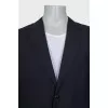 Men's black jacket with patch pockets