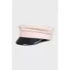 Pink cap with branded embroidery