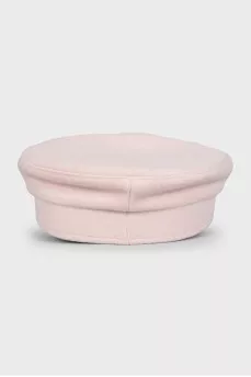 Pink cap with branded embroidery