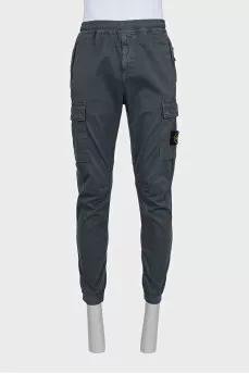 Men's gray cargo pants