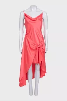 Pink silk dress