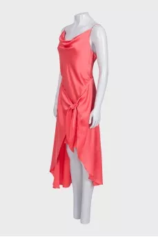Pink silk dress