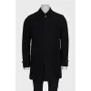 Men's insulated straight-cut coat