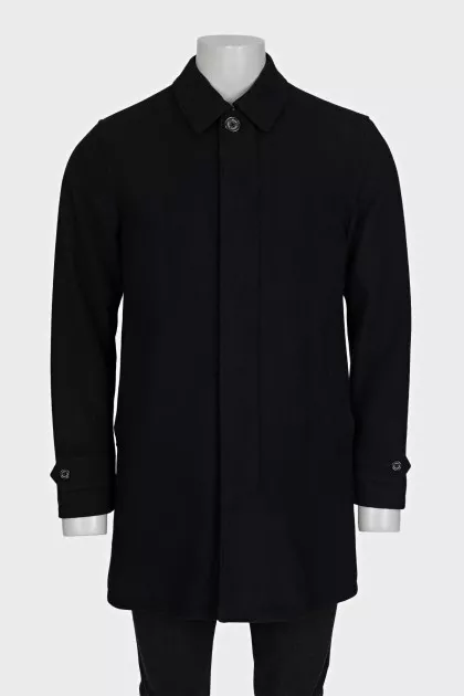 Men's insulated straight-cut coat