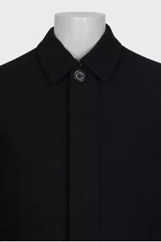Men's insulated straight-cut coat