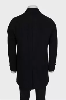 Men's insulated straight-cut coat