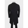 Men's cashmere coat with a small print