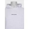 Men's gray hoodie with print