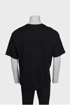 Men's straight t-shirt with front print