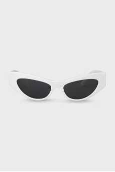 White cat eye sunglasses