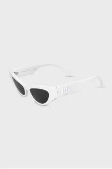 White cat eye sunglasses