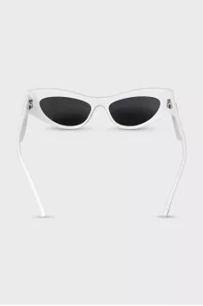 White cat eye sunglasses
