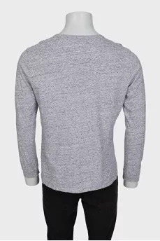 Men's grey sweater with logo