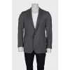 Men's dark gray jacket with three pockets