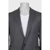 Men's dark gray jacket with three pockets