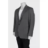 Men's dark gray jacket with three pockets