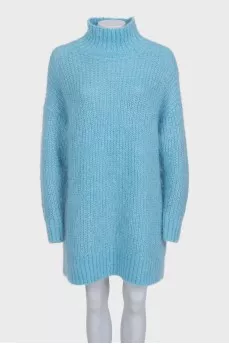 Blue oversized dress