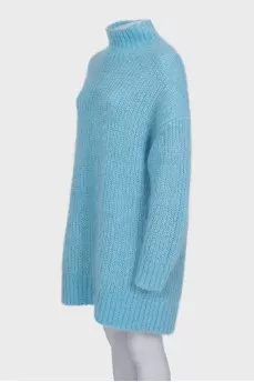 Blue oversized dress