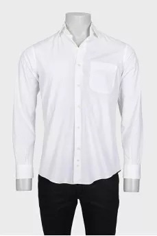 Men's straight shirt with a chest pocket