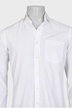 Men's straight shirt with a chest pocket