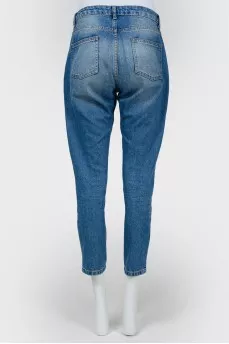 High Planting jeans with red dragon