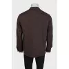 Men's brown shirt with patch pockets