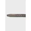 Men's green leather belt