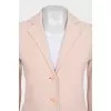 Fitted pink jacket with buttons