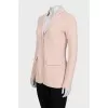 Fitted pink jacket with buttons