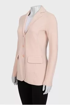 Fitted pink jacket with buttons