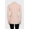 Fitted pink jacket with buttons