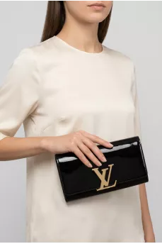 Louise leather clutch