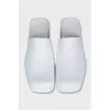 White rubber clogs