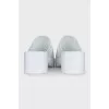 White rubber clogs
