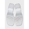 White rubber clogs