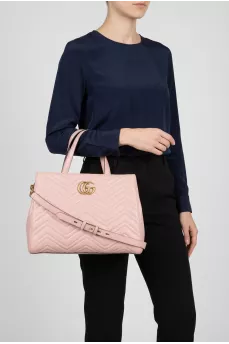 Кожажный тоут GG Marmont