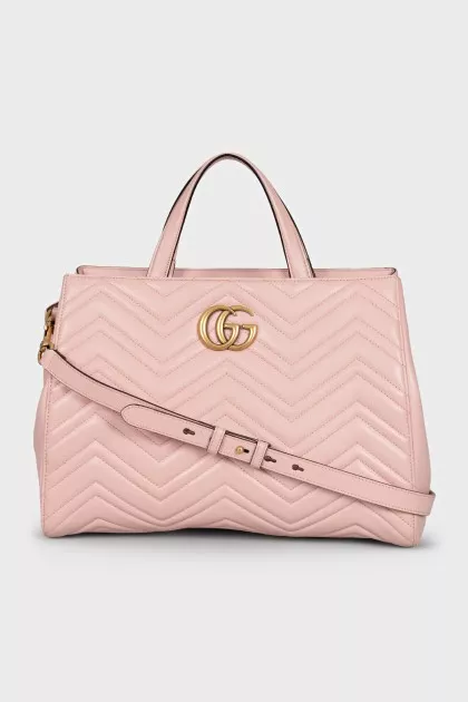 Кожажный тоут GG Marmont