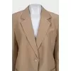 Loose-fitting button-down jacket