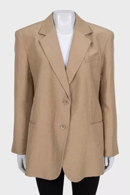 Loose-fitting button-down jacket