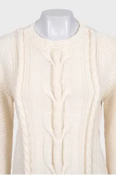 Beige wool sweater