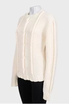 Beige wool sweater