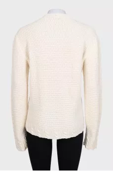 Beige wool sweater
