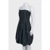 Fitted dress with a full skirt