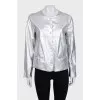 Silver leather jacket