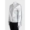 Silver leather jacket