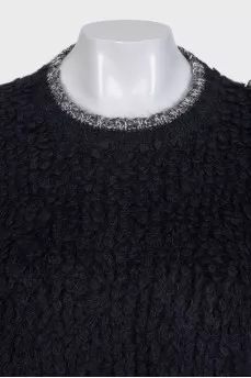 Straight-cut T-shirt with contrasting trim