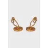 Men's gold cufflinks