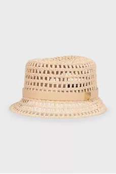 Beige Panama hat