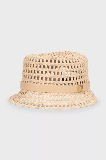 Beige Panama hat