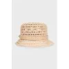 Beige Panama hat